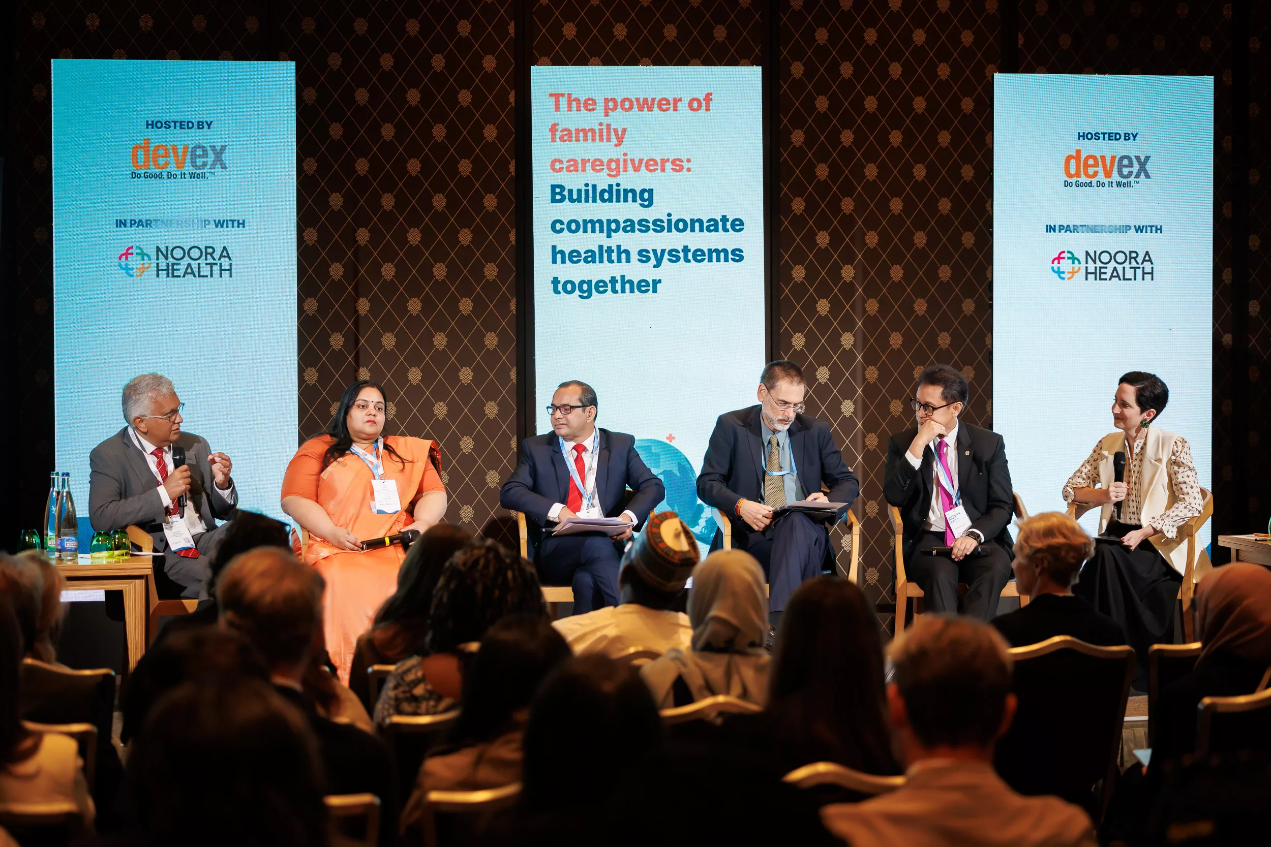 The power of family caregiving panel at the 77th World Health Assembly 2024_Credits_Devex_Marc Bader_eventphotographer.ch
