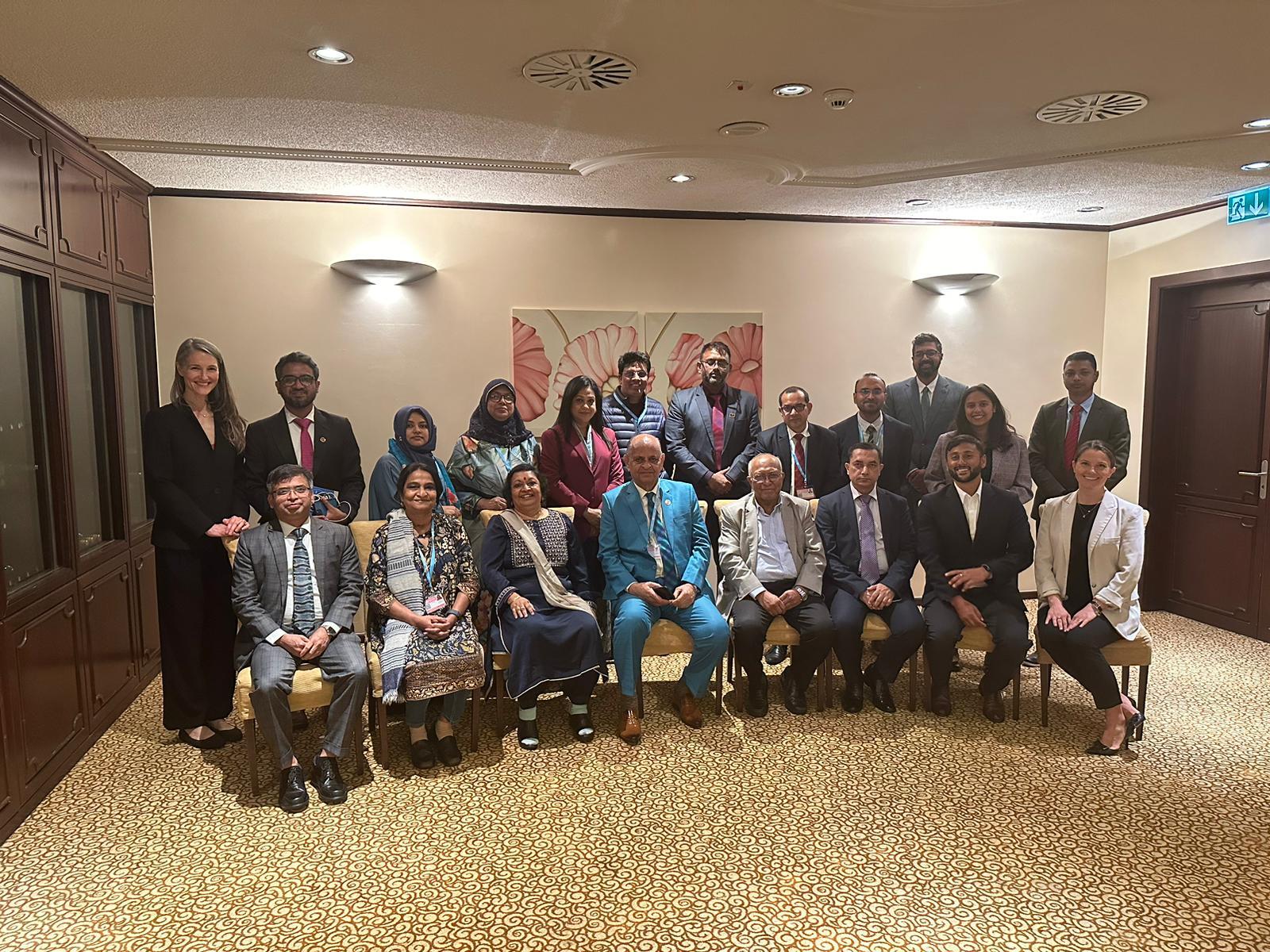 A group photo of Noora Health teammates with the Bangladeshi health delegation.