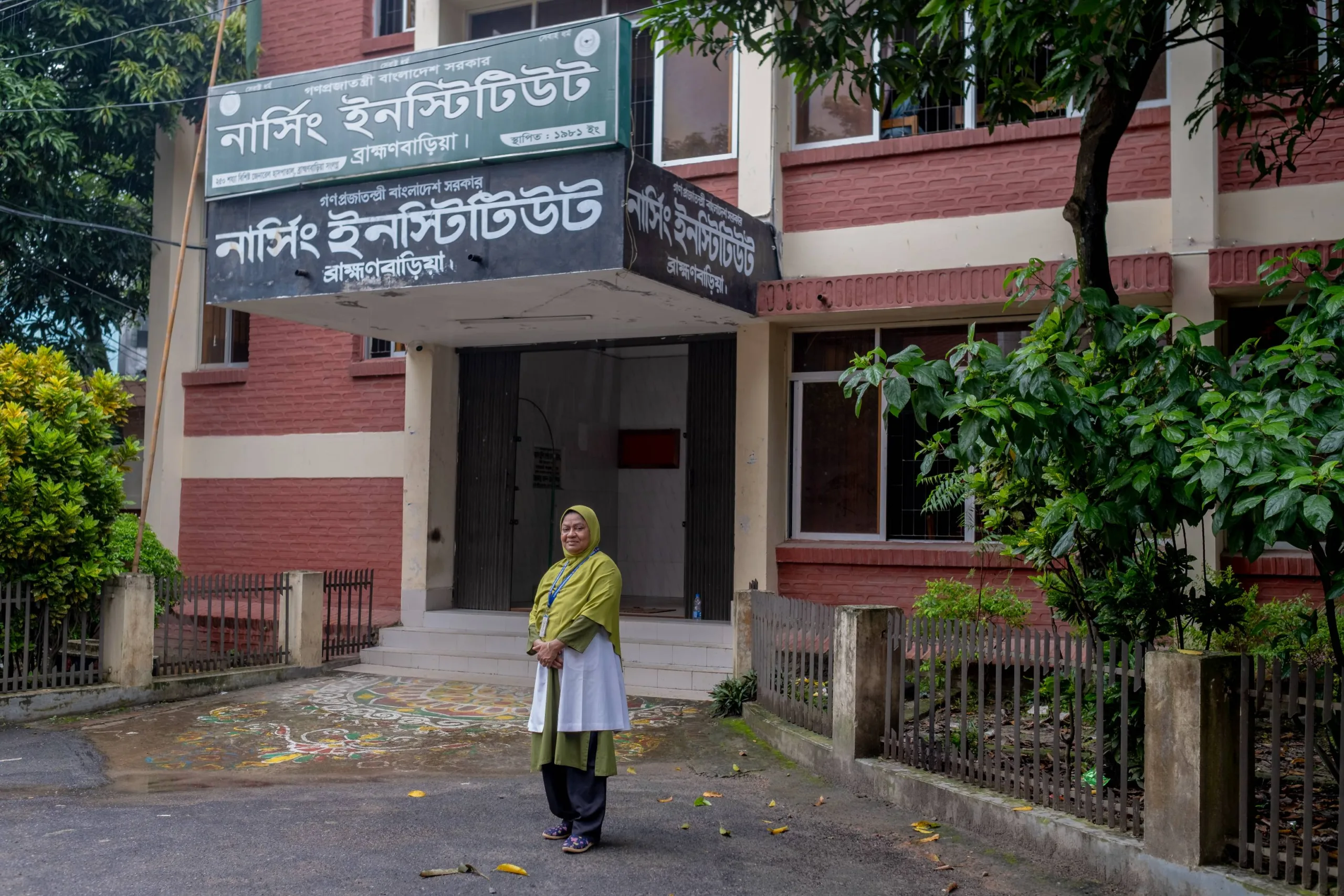 Standing outside the hospital, Mahamuda reflects on what being a nurse means to her. 