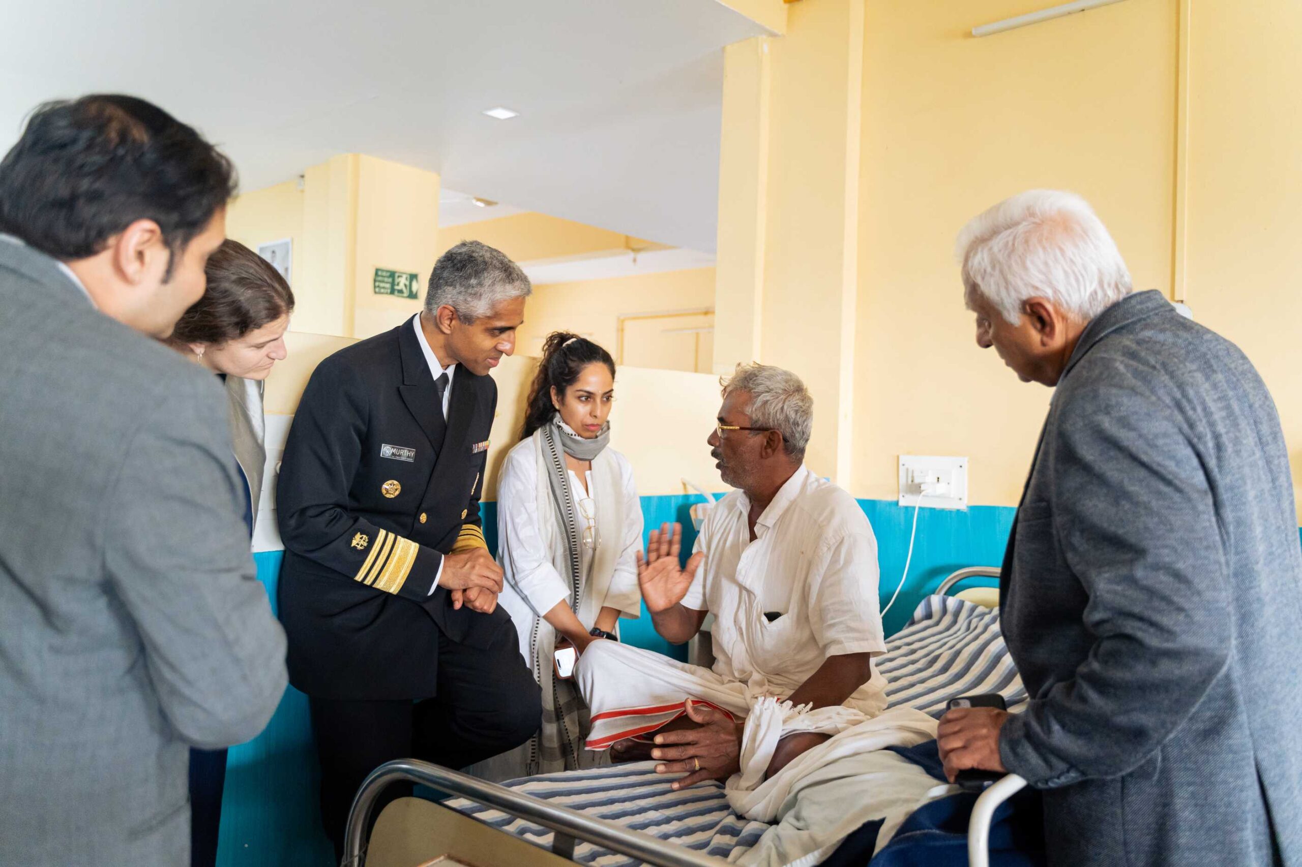 A patient discusses some of his healthcare concerns and challenges with Dr. Murthy.